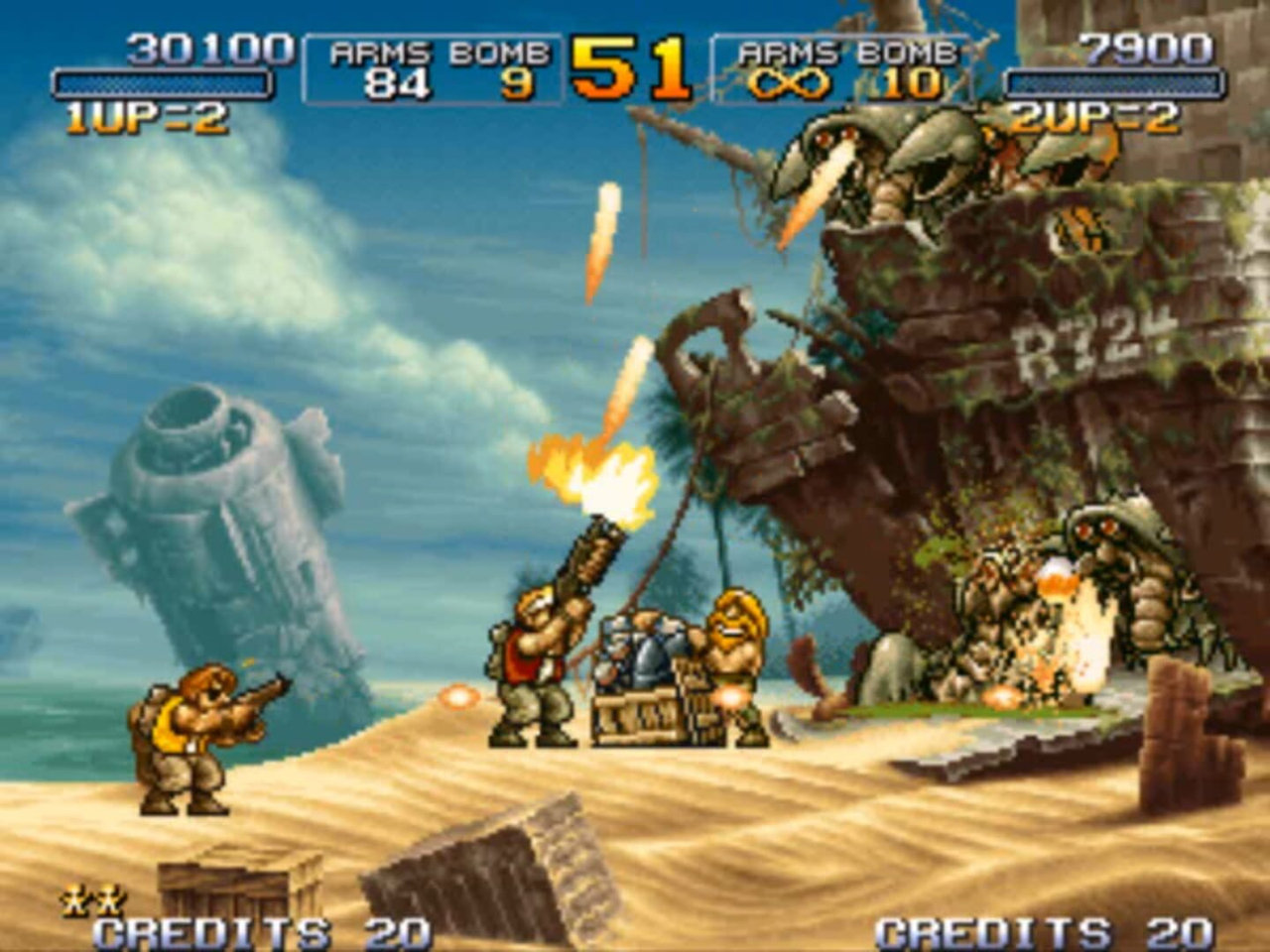 『メタルスラッグ 3』ゲームスクリーンショット1