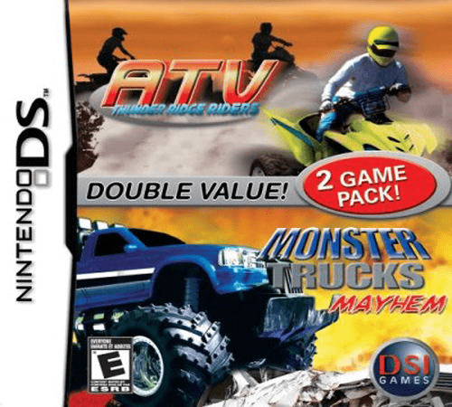 2 Games on 1 Card - Monster Trucks Mayhem _ ATV - Thunder Ridge Riders