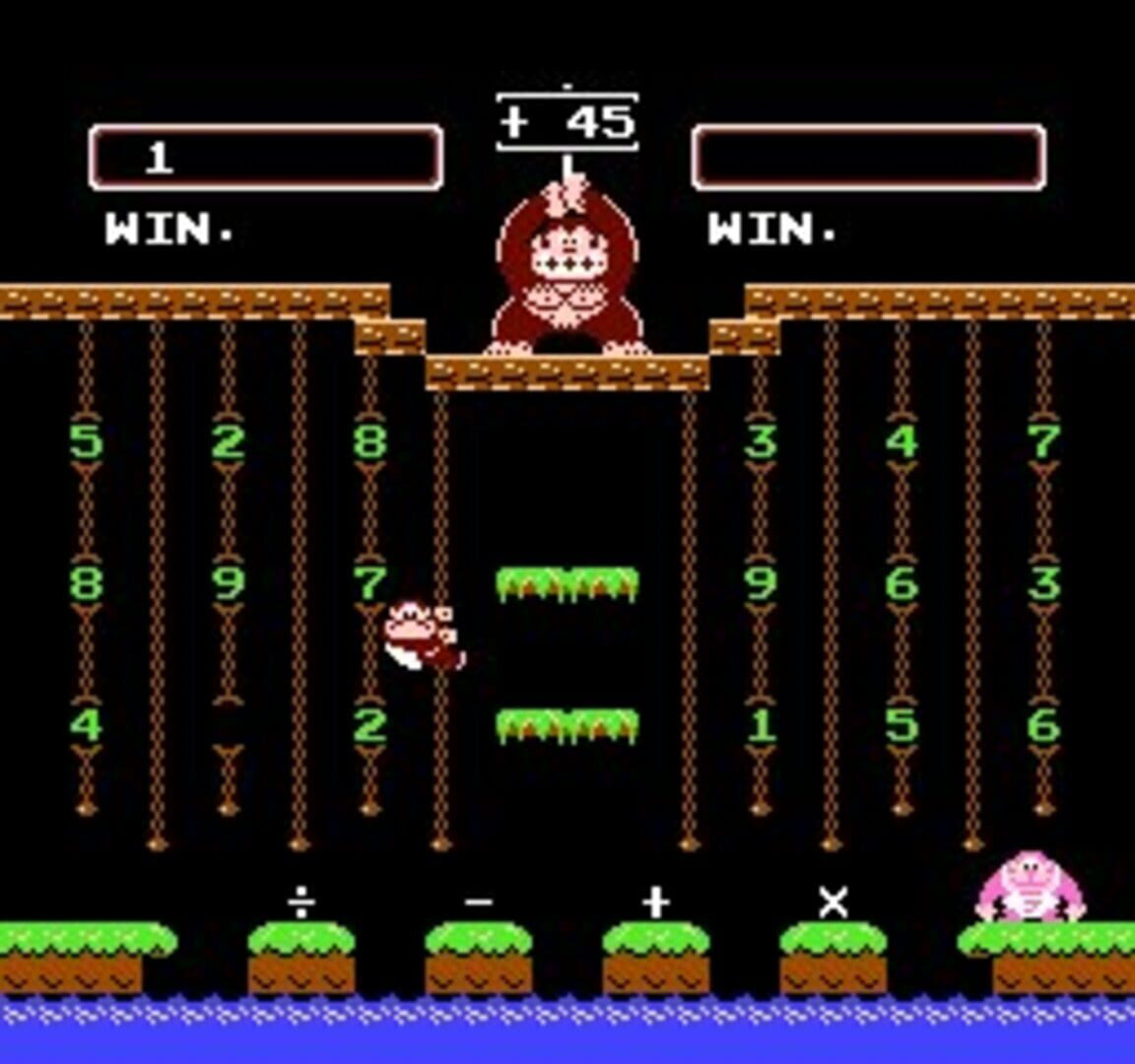 Donkey Kong Jr. no Sansū Asobi gameplay screenshot 2