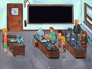 『Beavis and Butt-Head - Virtual Aho Shoukougun』ゲームのスクリーンショット 1