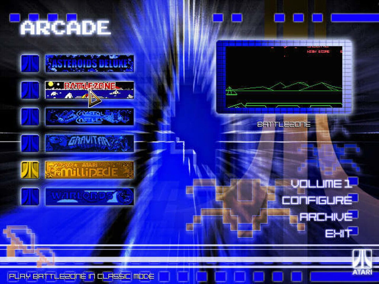 『Atari Greatest Hits - Volume 2』ゲームスクリーンショット2