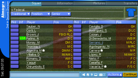 『Entraineur 2006 L' - Championship Manager』ゲームのスクリーンショット 1