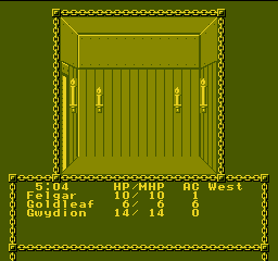 『Advanced Dungeons & Dragons - Pool of Radiance』ゲームスクリーンショット 1