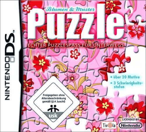 Blumen _ Muster Puzzle - Echter Puzzlespass fuer Unterwegs