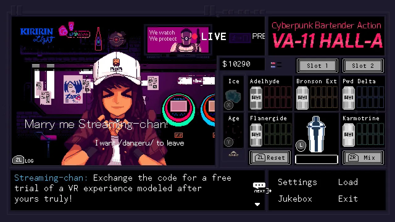赛博朋克酒保行动 VA-11 Hall-A