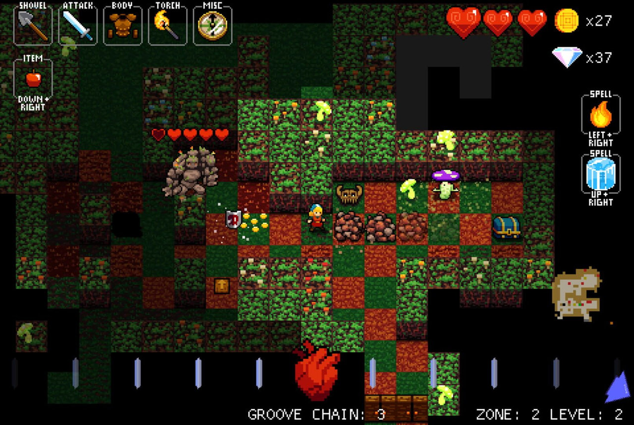 Crypt of the NecroDancer gameplay screenshot 1