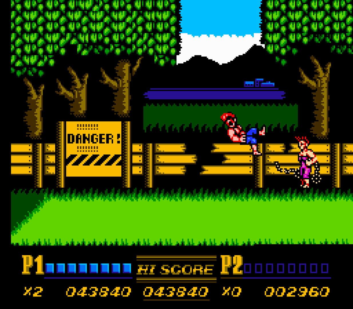 『ダブルドラゴンII The Revenge』ゲームスクリーンショット1