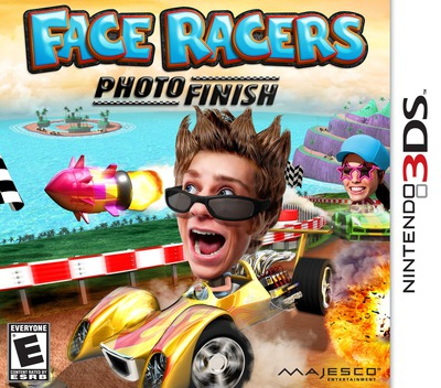 人間の顔を持つレーシングカー - 写真完成