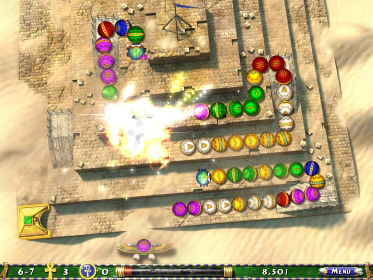 Luxor 2 gameplay screenshot 1