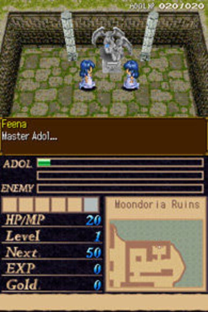 『Ys 2 DS』ゲームスクリーンショット1