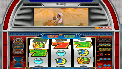『Jissen Pachi-Slot Hisshouhou Aladdin 2 Evolution Portable』ゲーム画面 1